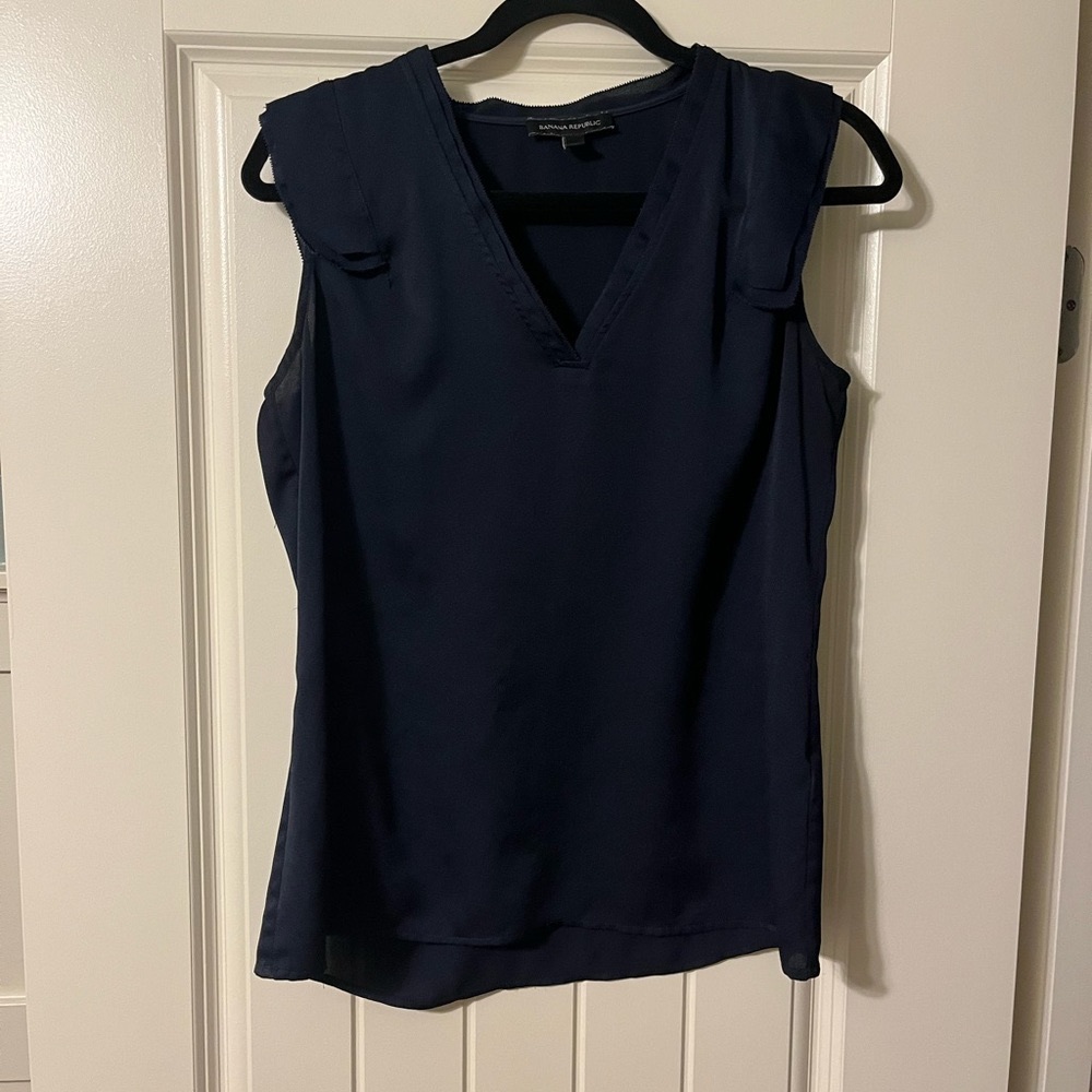 Banana Republic Navy Blouse